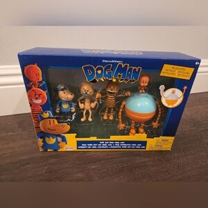 NWT Dog Man Action Figure Set by Dav Pilkey